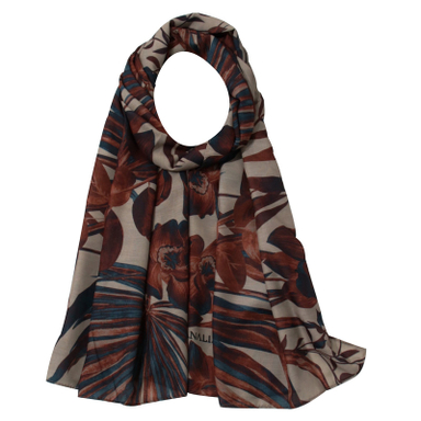 شال زنانه آنالیا مدل نخی تابستانه طرح هاوایی کد 4056