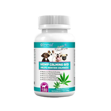 قرص آرامبخش سگ اویمال طعم گوشت گوساله Oimmal Hemp Calming Aid بسته 180 عددی