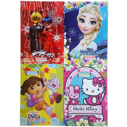 دفتر مشق 50 برگ مدرن مدل طرح برجسته اکلیلی کد 110 مجموعه 4 عددی