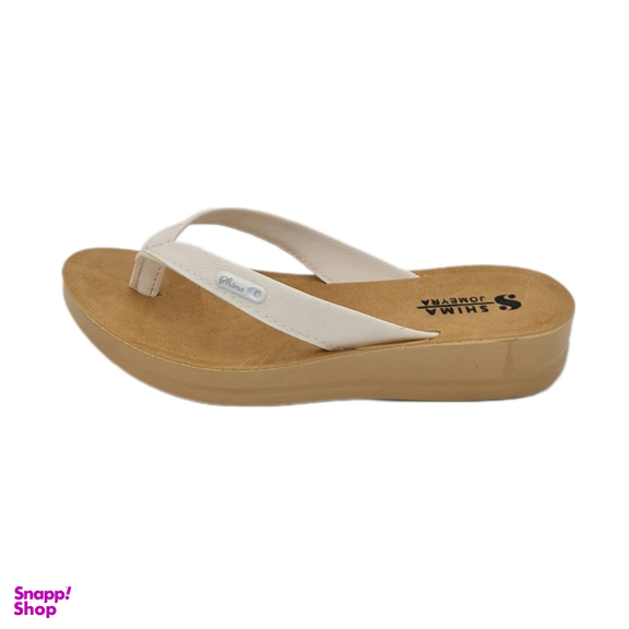 دمپایی زنانه شیما مدل جمیرا کد 074 رنگ سفید