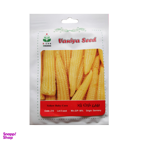 بذر بیبی ذرت زرد آذر سبزینه مدل Z16