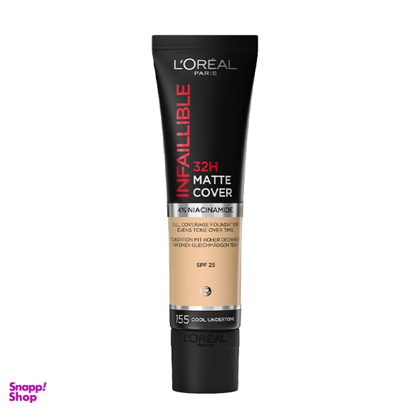 کرم پودر لورآل مدل Infaillible Matte Cover شماره 155 حجم 30 میلی لیتر