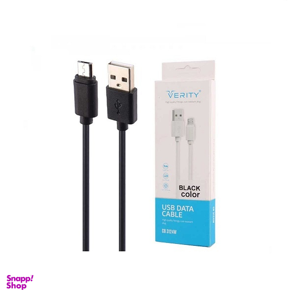 کابل شارژ USB به MicroUSB وریتی مدل CB3124W طول 1 متر