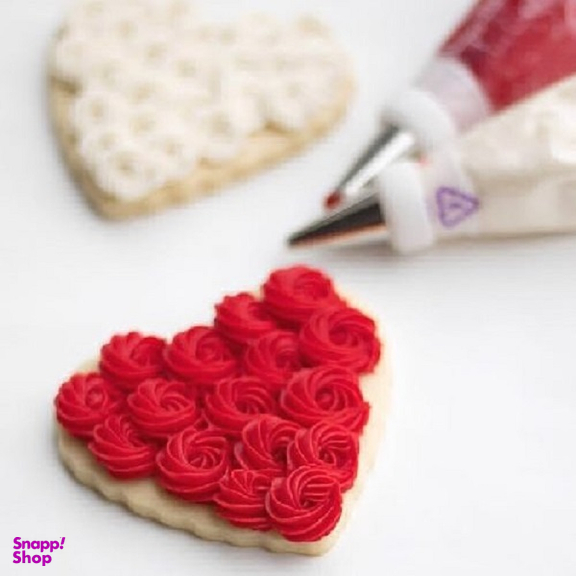 کاتر دو طرفه شیرینی پزی بهگز مدل قلب مجموعه 5 عددی