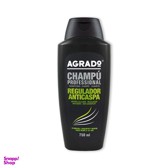 شامپو مو آگرادو مدل ضد شوره و کنترل چربی کف سر حجم 750 میلی لیتر