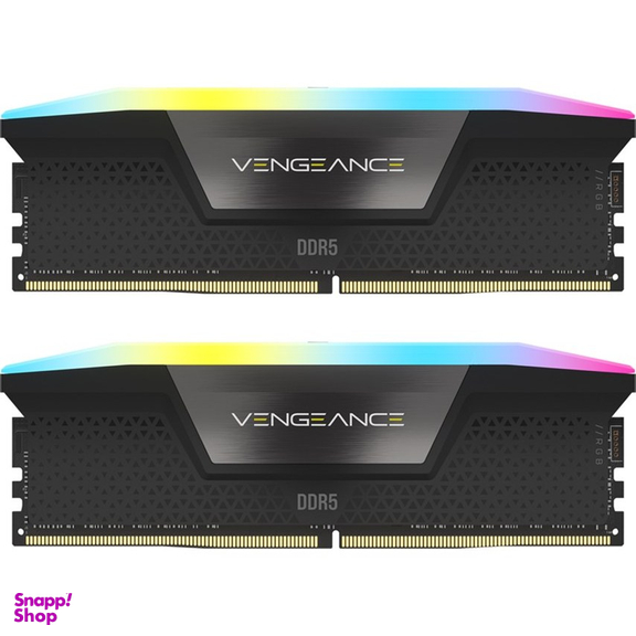 حافظه رم دو کاناله کورسیر Vengeance RGB 5200MHz DDR5 ظرفیت ۶۴ گیگابایت