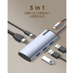 هاب 5 پورت Type-C الدینیو مدل DS-15H