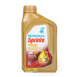 روغن موتور سیکلت دو زمانه پتروناس مدل Sprinta T900 کد 885867 حجم 1 لیتر