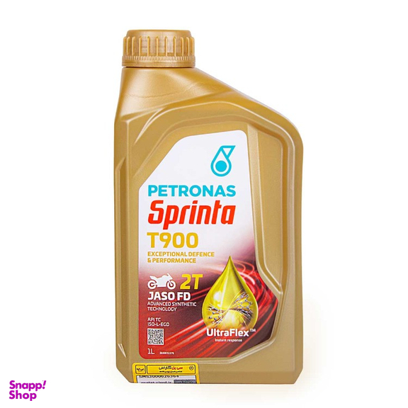 روغن موتور سیکلت دو زمانه پتروناس مدل Sprinta T900 کد 885867 حجم 1 لیتر