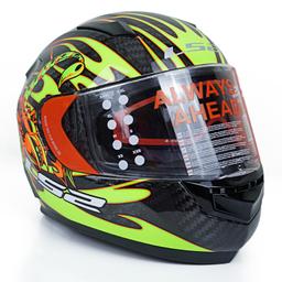 کلاه کاسکت ال اس تو مدل FF801 Scorpion Black Yellow به همراه کاور
