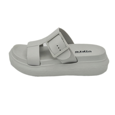 صندل زنانه نیکتا مدل سگک دار کد 503 رنگ خاکستری