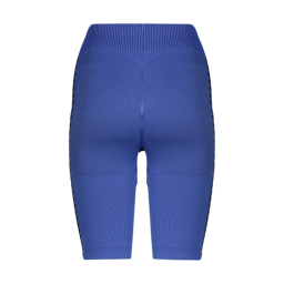 ست نیم تنه تاپ کراپ و شلوارک ورزشی زنانه دریم اسلیم کد T549 رنگ آبی طرح چهارخانه
