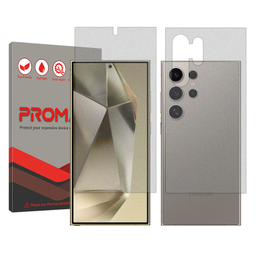 محافظ صفحه نمایش مات پرومیت مدل Resistant مناسب گوشی موبایل سامسونگ Galaxy S24 Ultra به همراه محافظ پشت گوشی