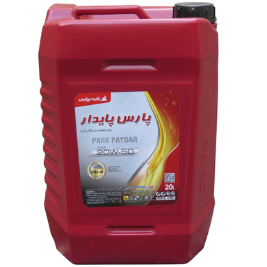 روغن موتور دیزلی شرکت نفت پارس مدل پایدار 20W-50 CH4 حجم 20 لیتر