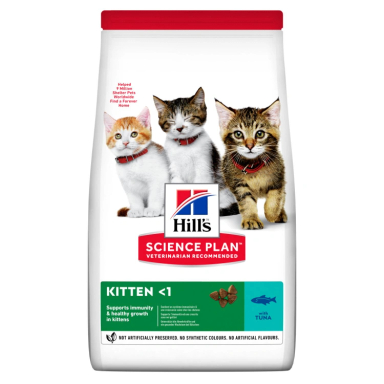 غذای خشک بچه گربه هیلز مدل Science Plan Kitten طمع تن وزن 1.5 کیلوگرم