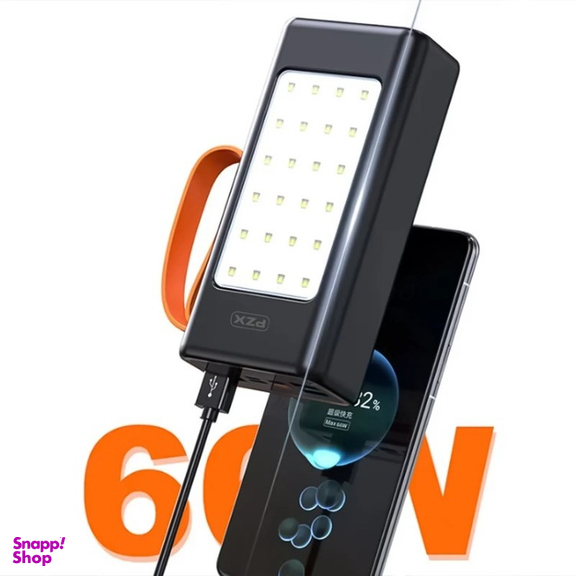 پاوربانک پی زد ایکس مدل V88 Fast Charge 22.5W ظرفیت 30000 میلی آمپر ساعت