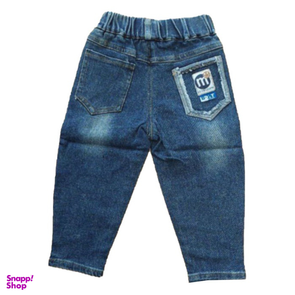 شلوار جین بچگانه مدل تدی رنگ آبی