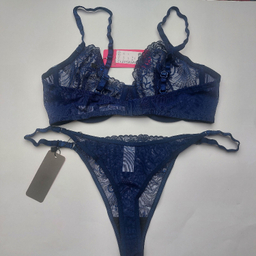 ست سوتین و شورت زنانه برتا کد 2020NY رنگ سرمه ای