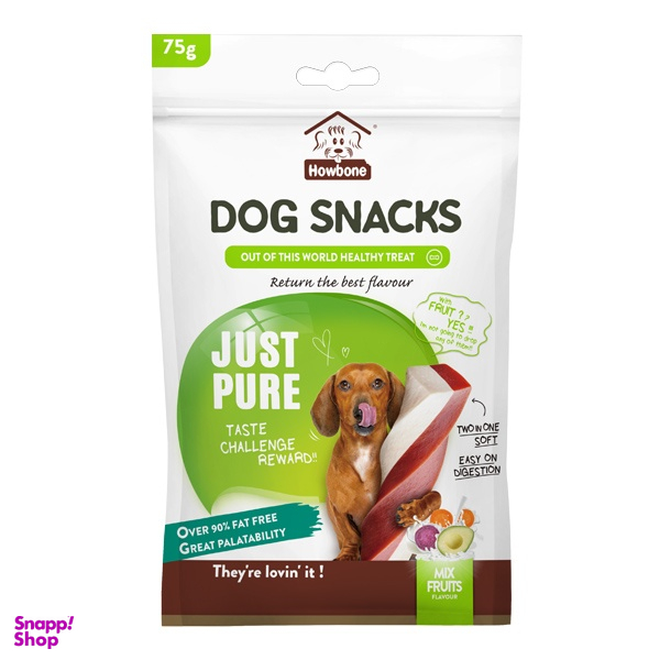 تشویقی سگ هابون مدل Just Pure·Mix Fruity طعم مرغ وزن 75 گرم