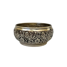 قندان مسی قلم زنی کرومی کد ZH418.2