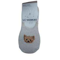جوراب زنانه ال سی وایکیکی مدل little bear بسته 3 عددی