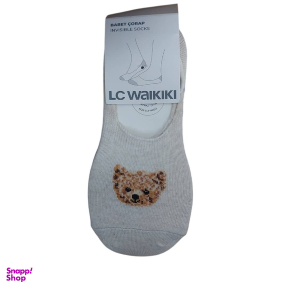جوراب زنانه ال سی وایکیکی مدل little bear بسته 3 عددی