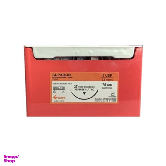 نخ بخیه سوپا مدل ریورس کات 0/0 سوپابن بسته 36 عددی