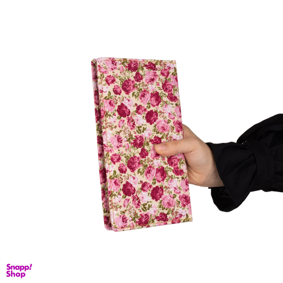 دفتر خط دار کرافت 80 برگ تی گل مدل 2313 طرح گلدار صورتی