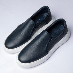 کفش چرم مردانه پانوپا مدل ونس کد 010 رنگ سفید