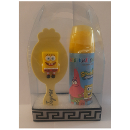 اسپری کودک بوخشا مدل باب اسفنجی حجم 200 میلی لیتر به همراه برس