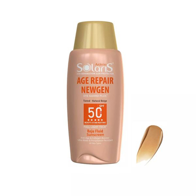 لوسیون ضد آفتاب آردن سولاریس مدل Age Repair newgen Natural Beige حجم 75 میلی لیتر