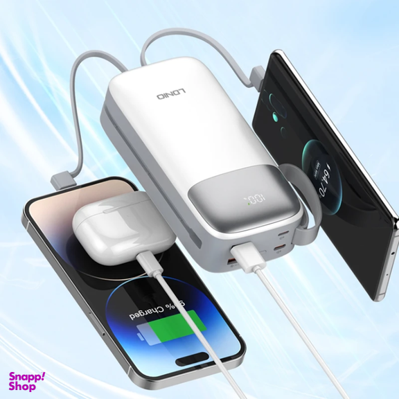 پاور بانک 30 هزار میلی آمپر الدینیو مدل PQ30 فست شارژ