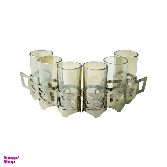 انگاره و استکان سالینو مدل قلب نیکل کد N-1381