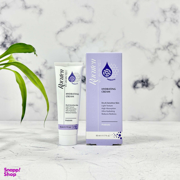 کرم آبرسان راکوتن مدل Prebiotic مناسب پوست های خشک و حساس حجم 50 میلی لیتر