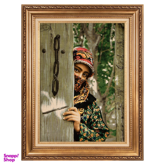 تابلو فرش دستباف سی پرشیا مدل دختر شاهسون کد 902979