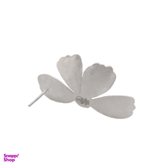 گوشواره زنانه مدل نیم گل همراه مروارید کد 332