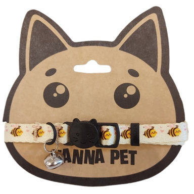 قلاده گربه حناپت مدل زنبور QC-110 کد 21495