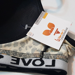 نیم تنه زنانه ماییلدا مدل کاپ اسفنجی بدون فنر پلنگی کد 5051