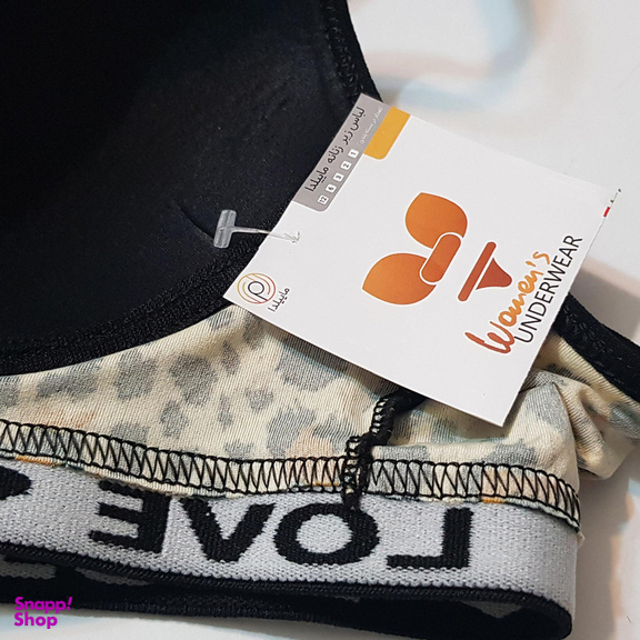 نیم تنه زنانه ماییلدا مدل کاپ اسفنجی بدون فنر پلنگی کد 5051