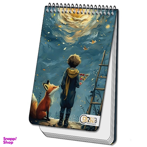 دفترچه یادداشت سیمی 80 برگ دارکوب مدل شازده کوچولو کد 138/2