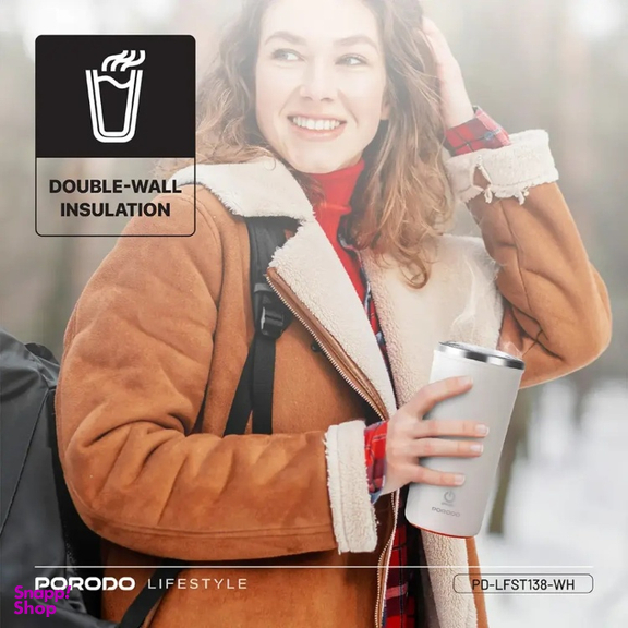 ماگ همزن و ضد لغزش پرودو مدل PD-LFST138-WH گنجایش 400 میلی‌ لیتر