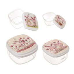 ظرف نگهدارنده زیبا مدل خرگوش مجموعه 4 عددی