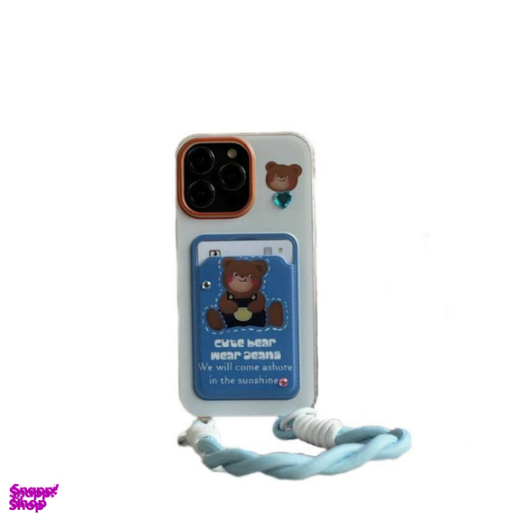 قاب گوشی موبایل مدل تدی جاکارتی کد C3623 مناسب اپل iPhone 13 Pro Max به همراه آویز