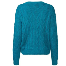 پلیور بافت زنانه اسمارا کد Z-YR54 رنگ آبی