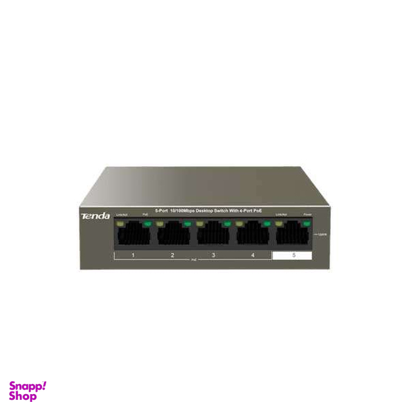 سوییچ غیرمدیریتی 5 پورت PoE تندا مدل TEF1105P-4-38W