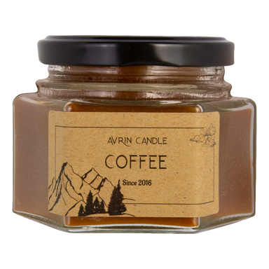 شمع اورین طرح هیوا مدل قهوه