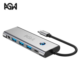 USB هاب 9 پورت Type-C ای جی دبلیو مدل BYL-2410