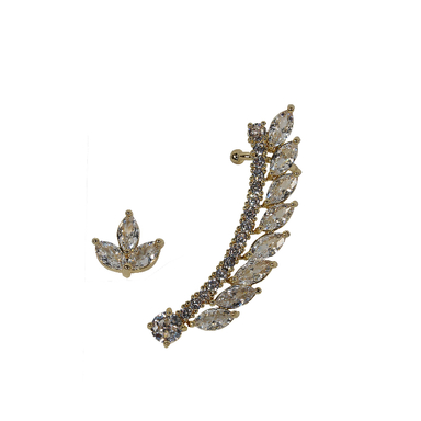 گوشواره زنانه مدل ایرکاف لاله گوش طرح گندم کد 014
