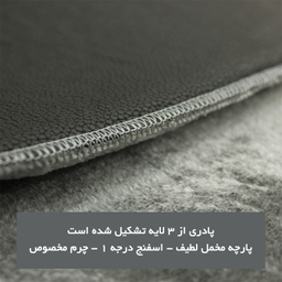 پادری شاران هوم مدل 3 لایه اسفنج دار طرح مخمل سایز 57×100 سانتی متر