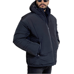 کاپشن مردانه مدل باکسی کد 2 رنگ مشکی